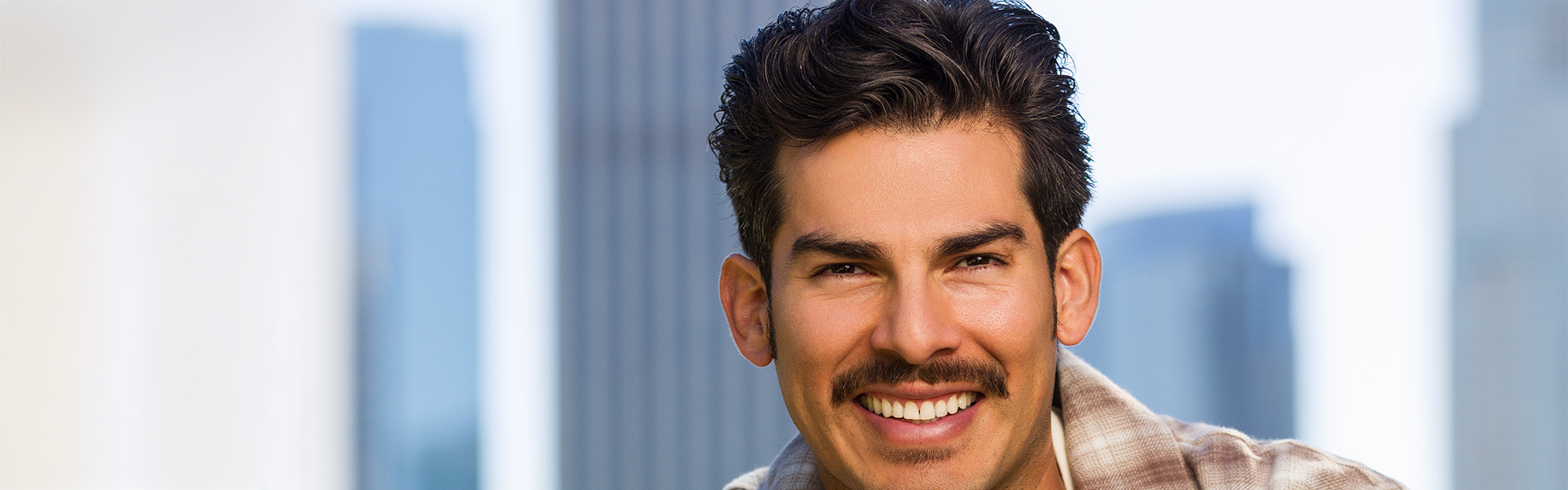 Man with Mode Gel in hair