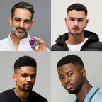 4 models with Original pomade in hair