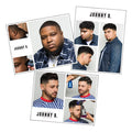 3 Barbershop Posters with Johnny B. logo