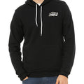 Black hoodie with a white Johnny B. logo
