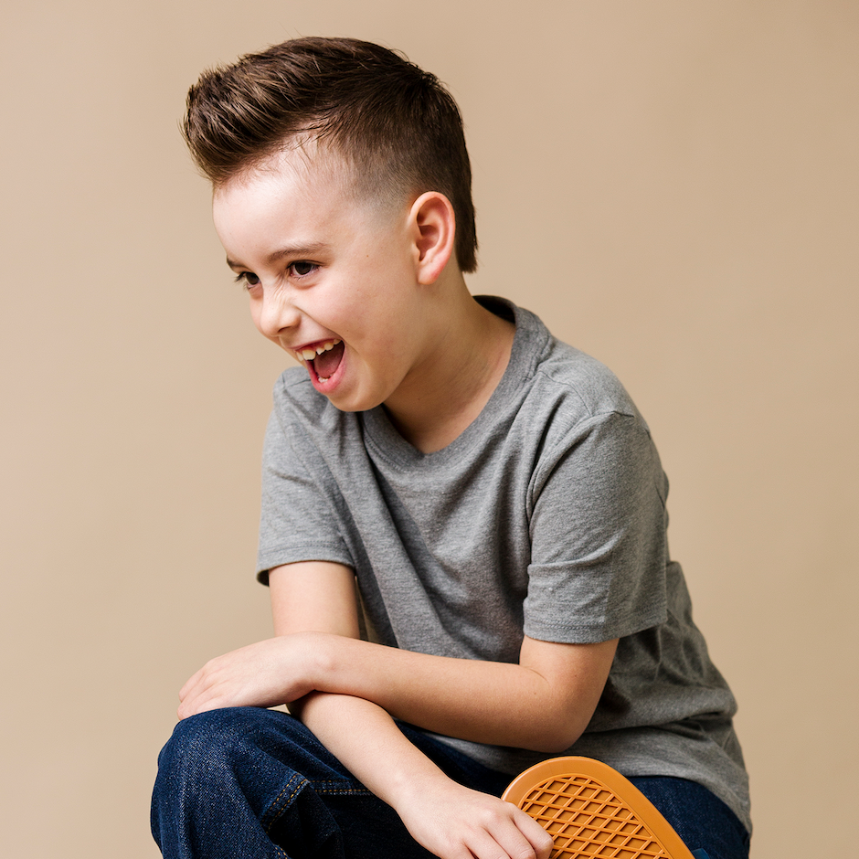 Child with Juniors Pomade in hair