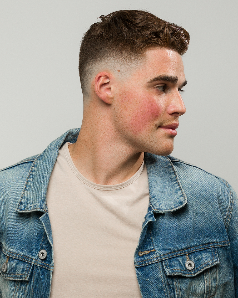 Man with Control in hair