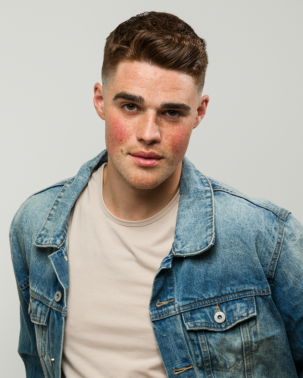 Man with Control in hair