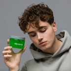 Man holding Lucky Boy 12oz in hands