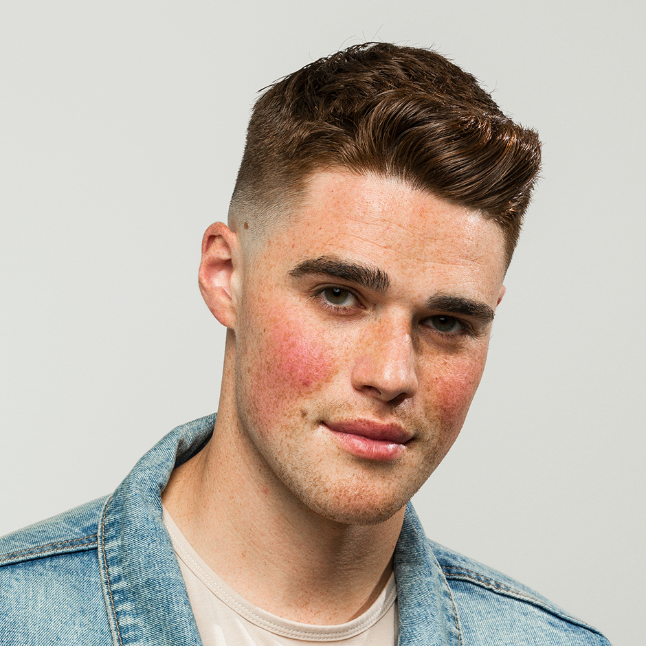 Man with Control Styling Gel in hair