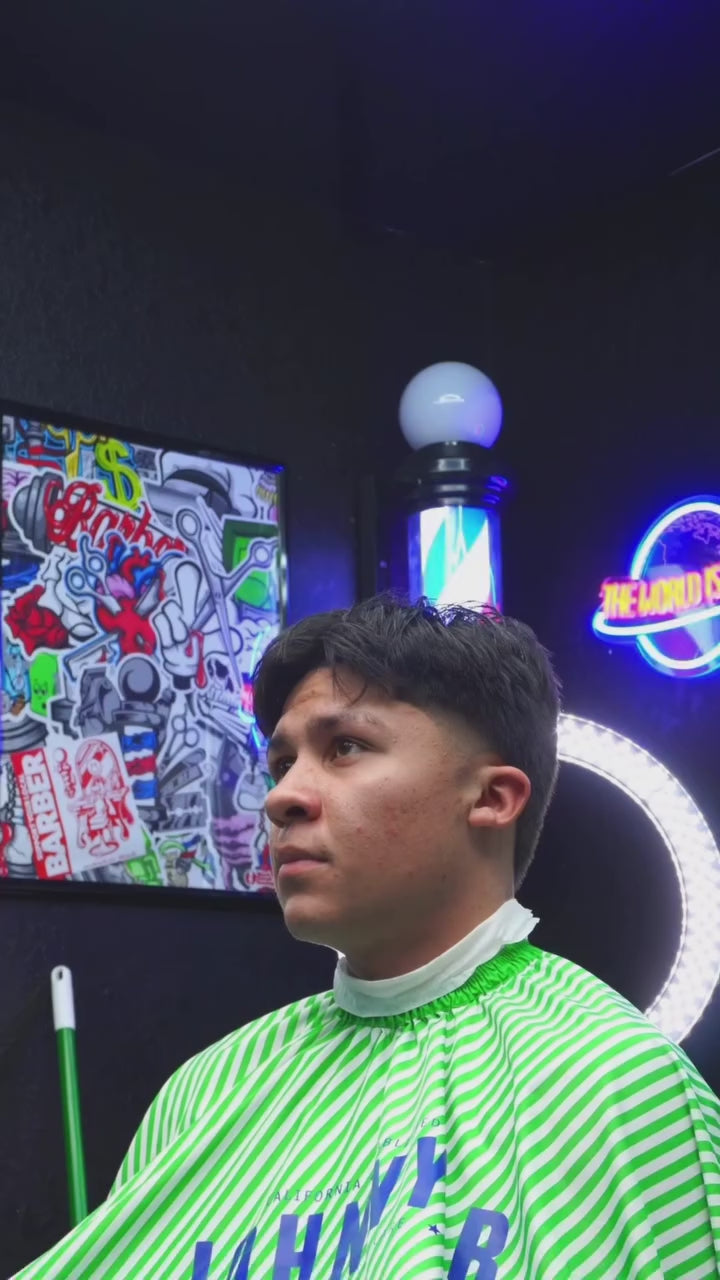 20 second video of a barber advertising Johnny B. Mode Styling Gel (Bonus Size)