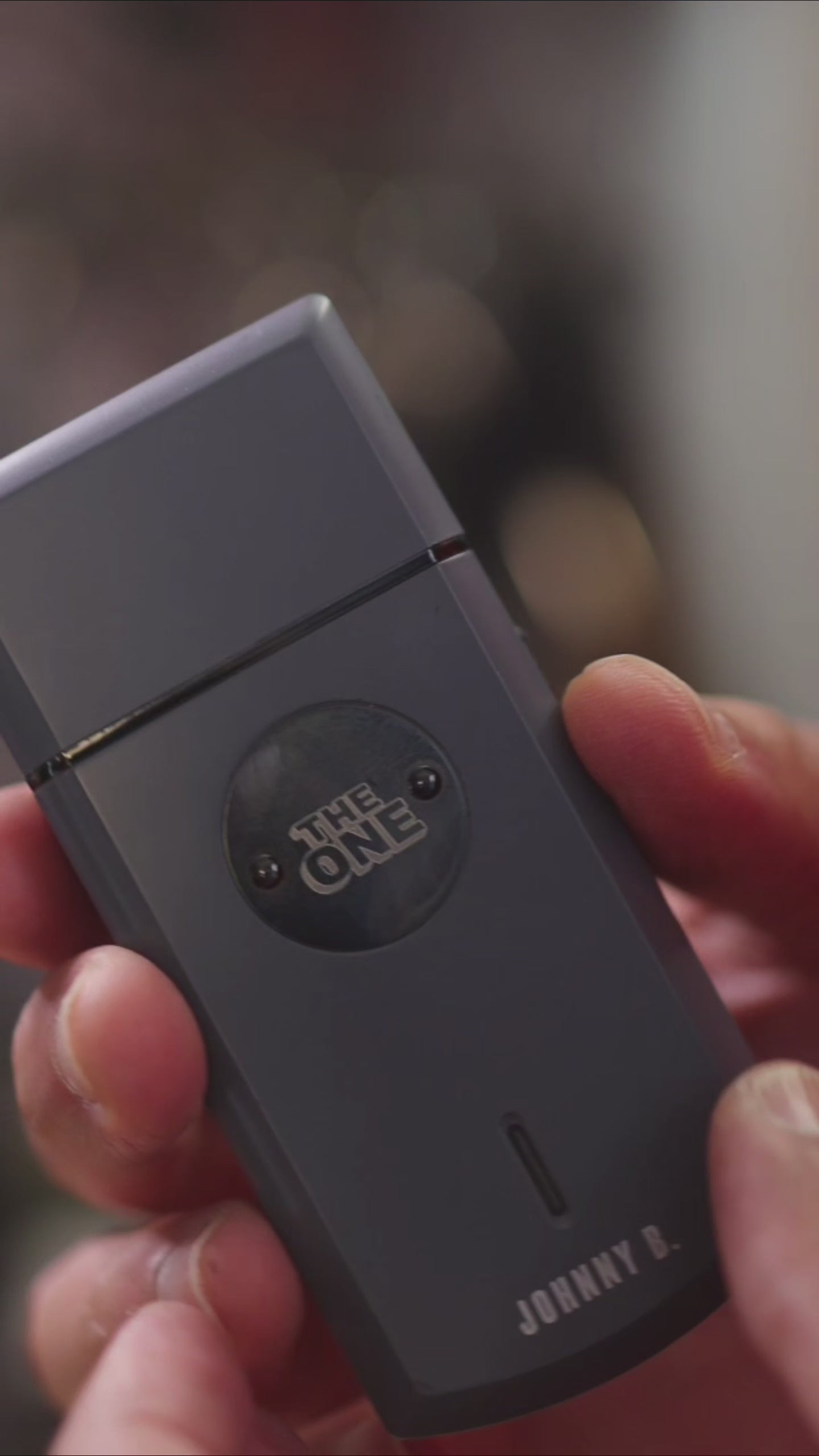 40 second video of a barber advertising Johnny B. The One Shaver