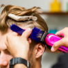 Barber using Fade Comb