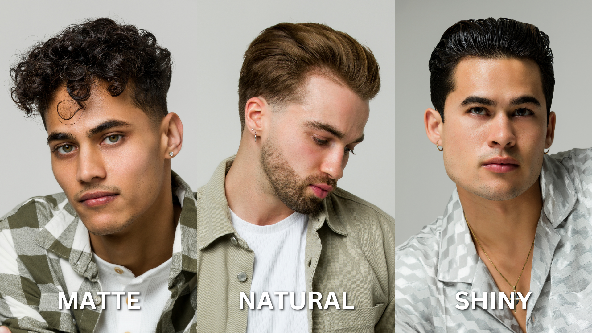 Hair finish: matte, natural, or shiny